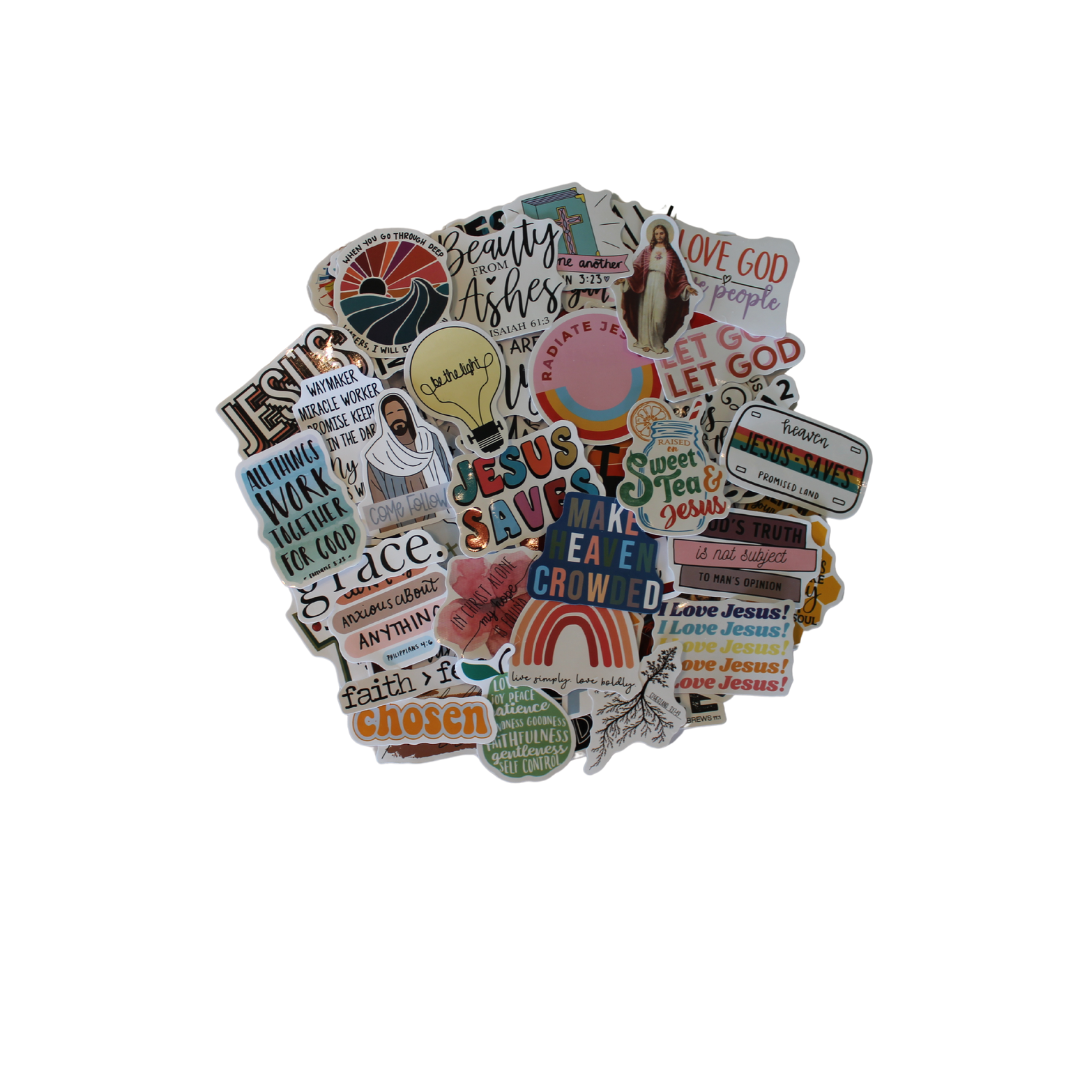 100pc. Jesus Stickers
