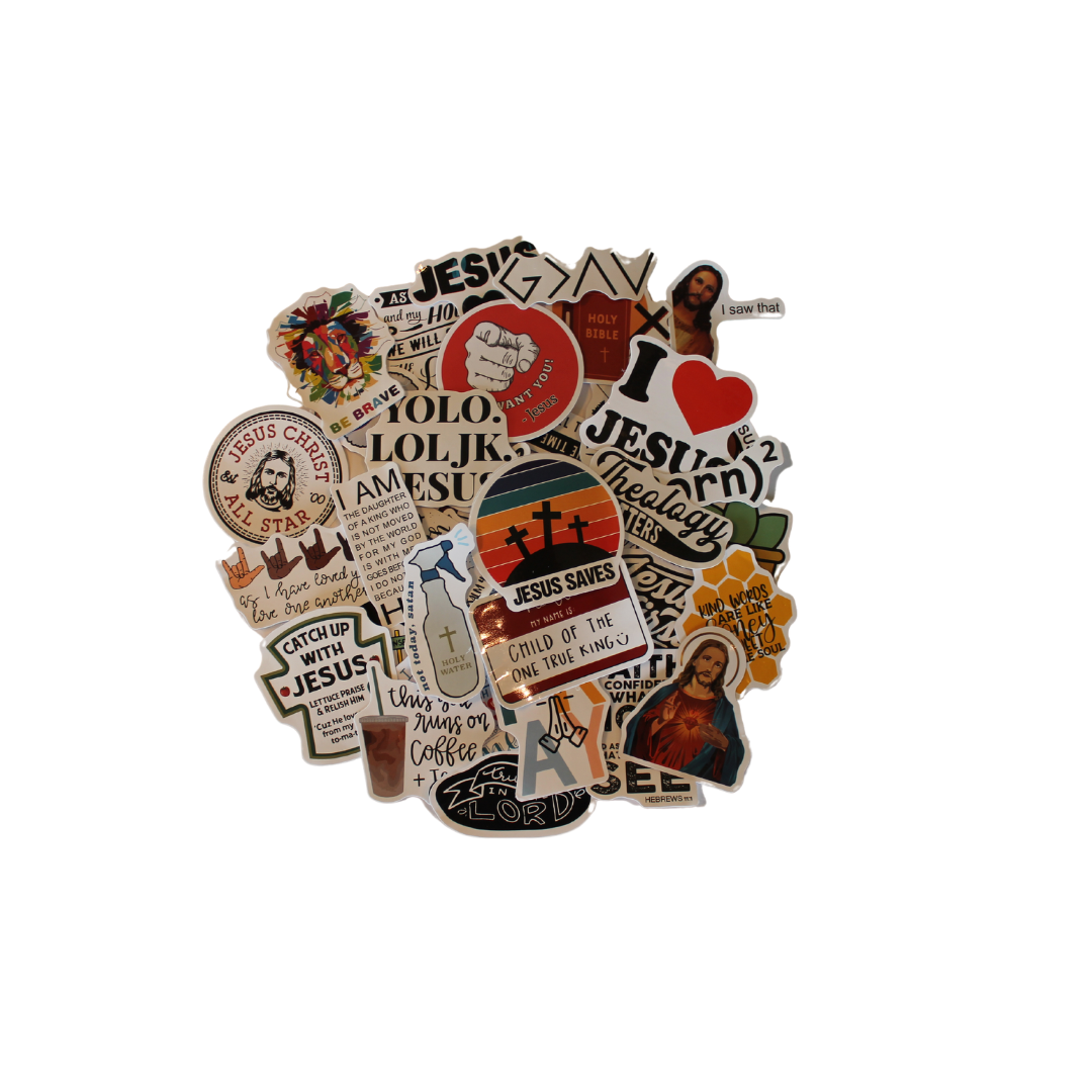 100pc. Jesus Stickers