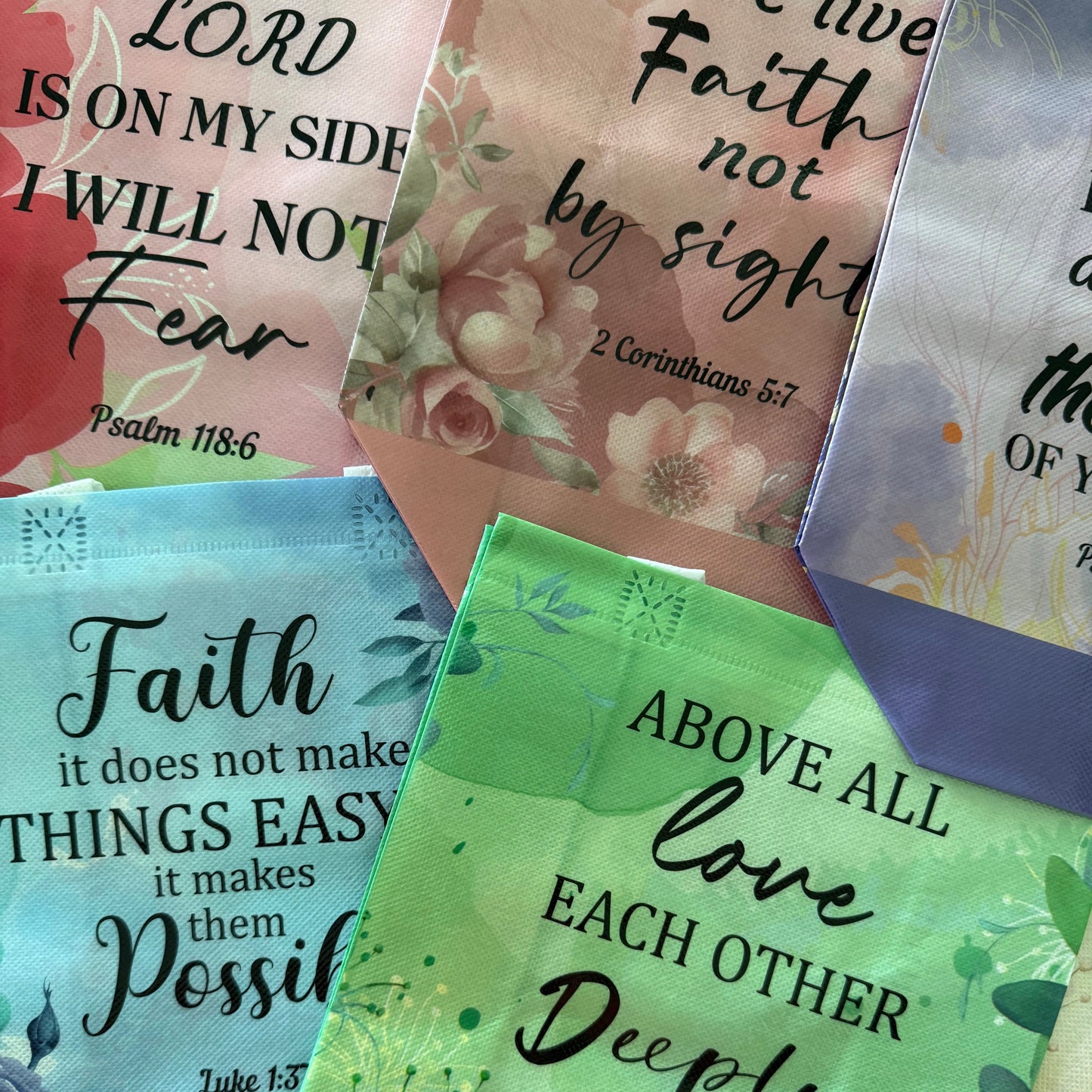 8pc. Scripture Gift Bag Set