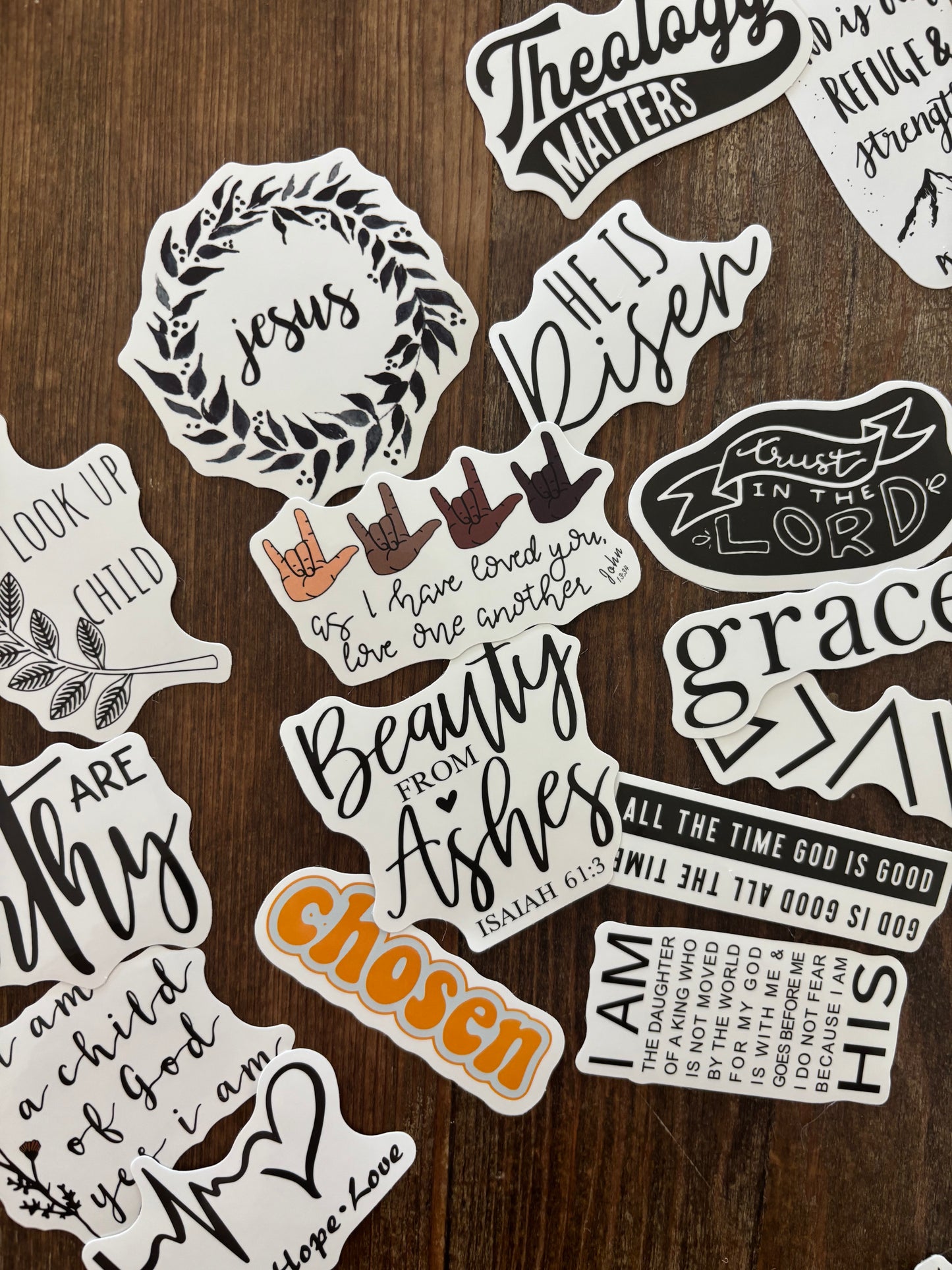 100pc. Jesus Stickers