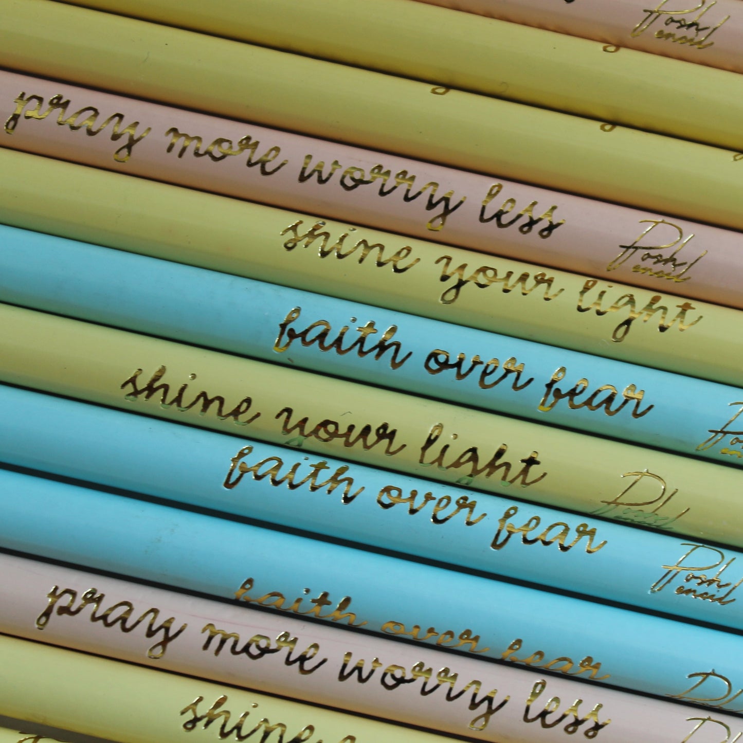 30pc. Faith Quote Pencils