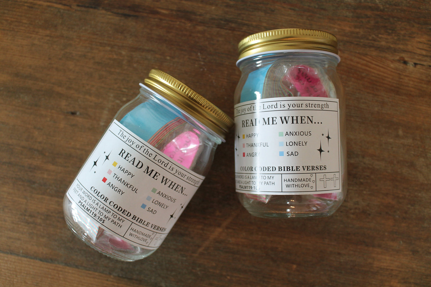 Color Coded Bible Verse Jar
