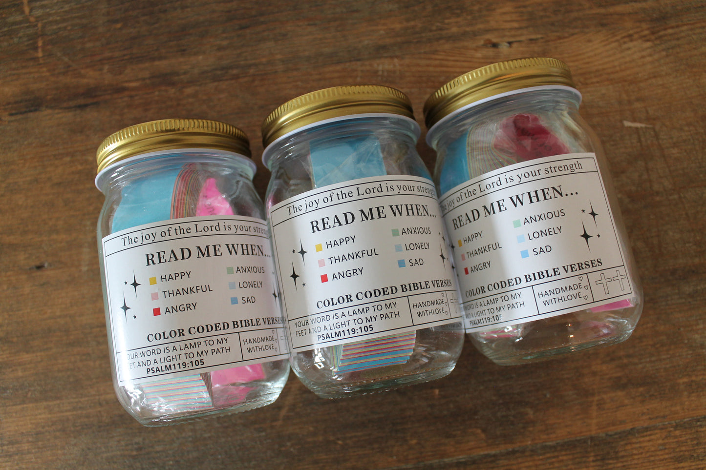Color Coded Bible Verse Jar