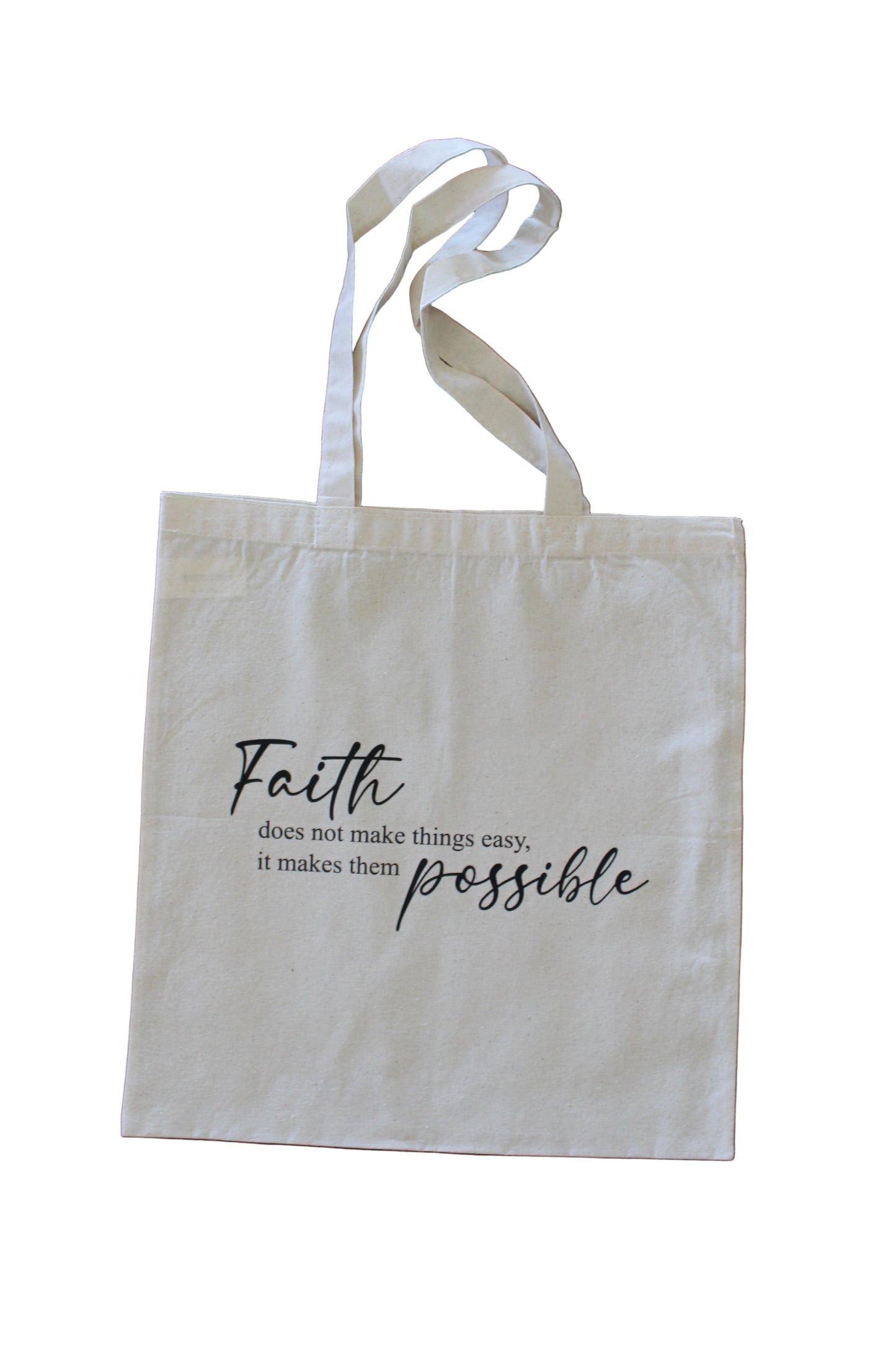 faith tote bag