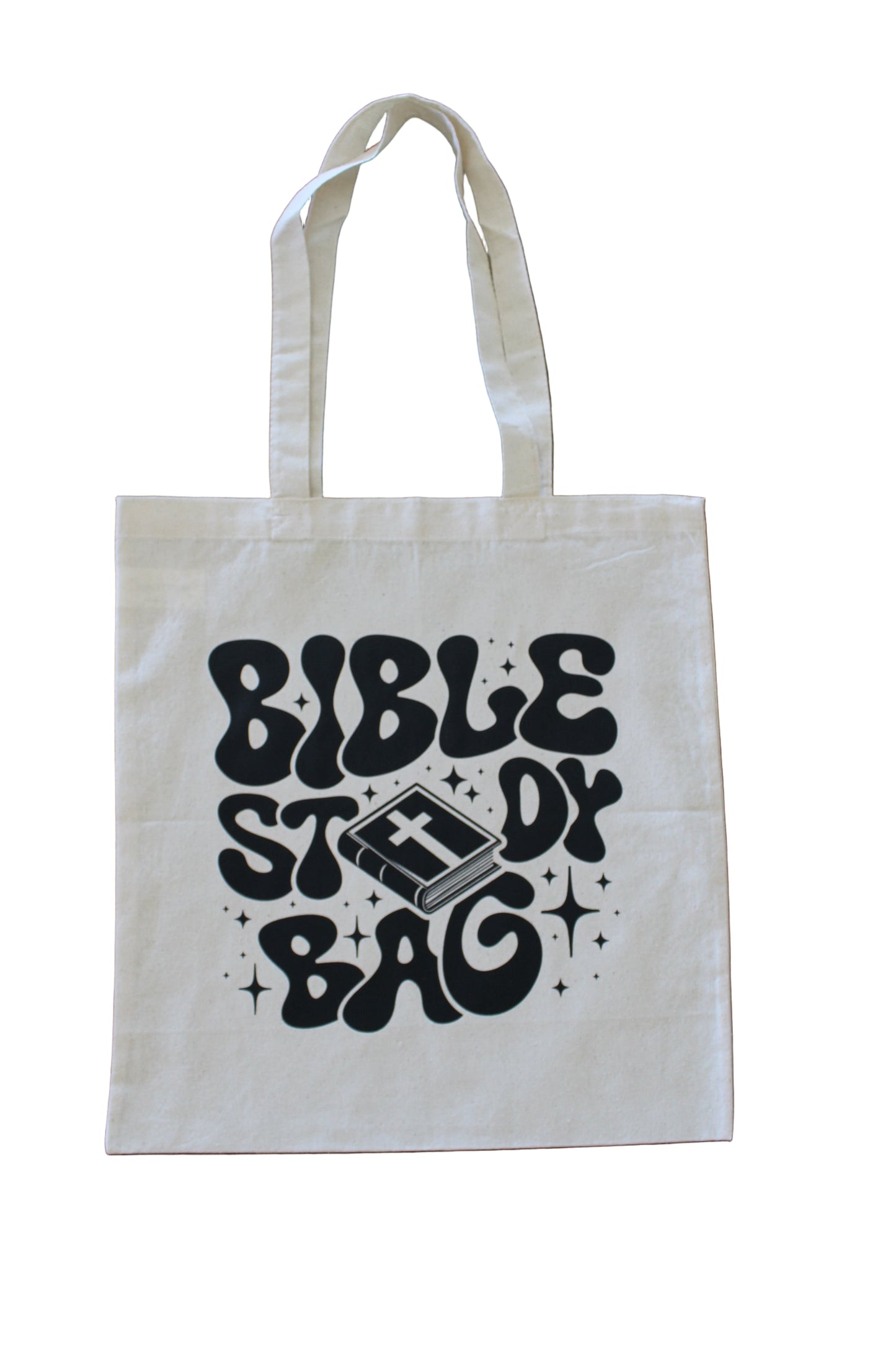 bible study canvas tote bag