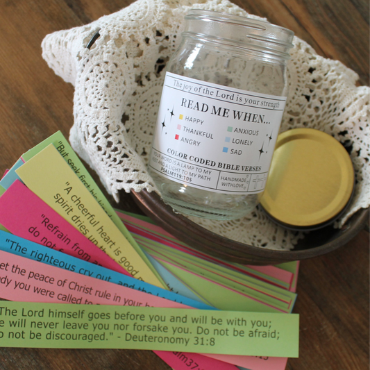 Color Coded Bible Verse Jar