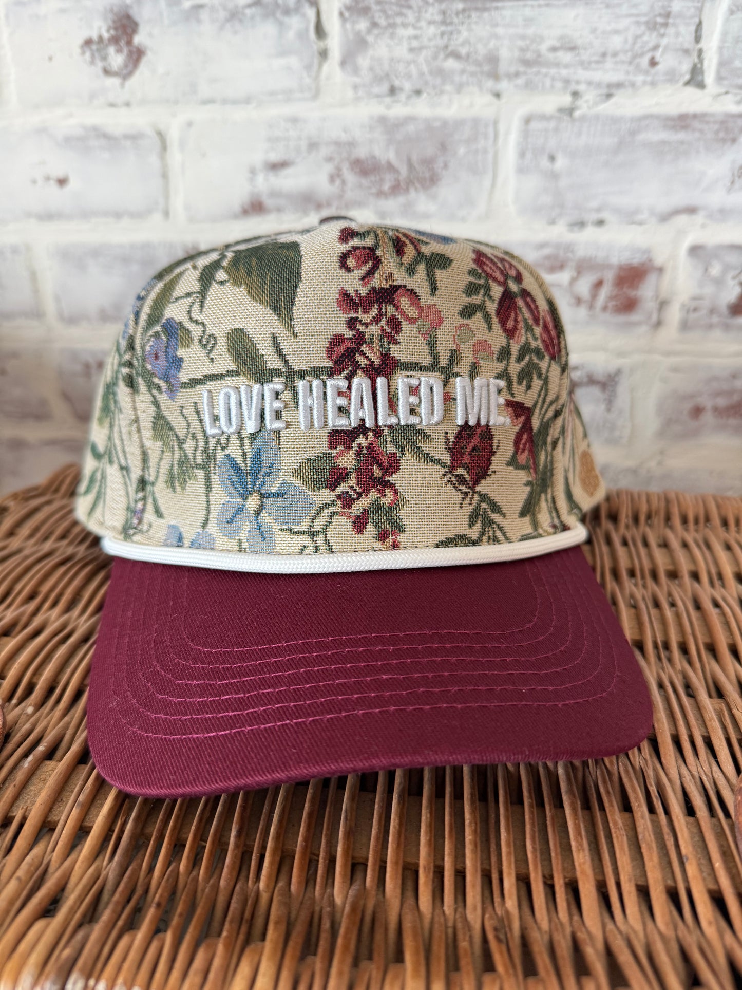 Floral Hat: Love Healed Me