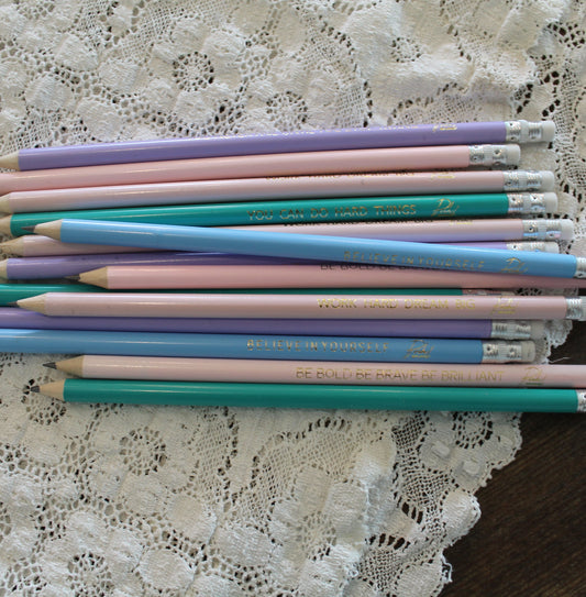 30pc. Motivational Quote Pencils- BOGO 50% off