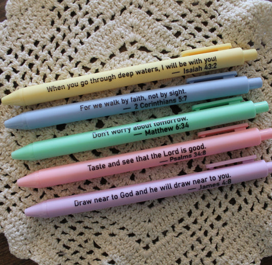 Pastel Scripture Pens